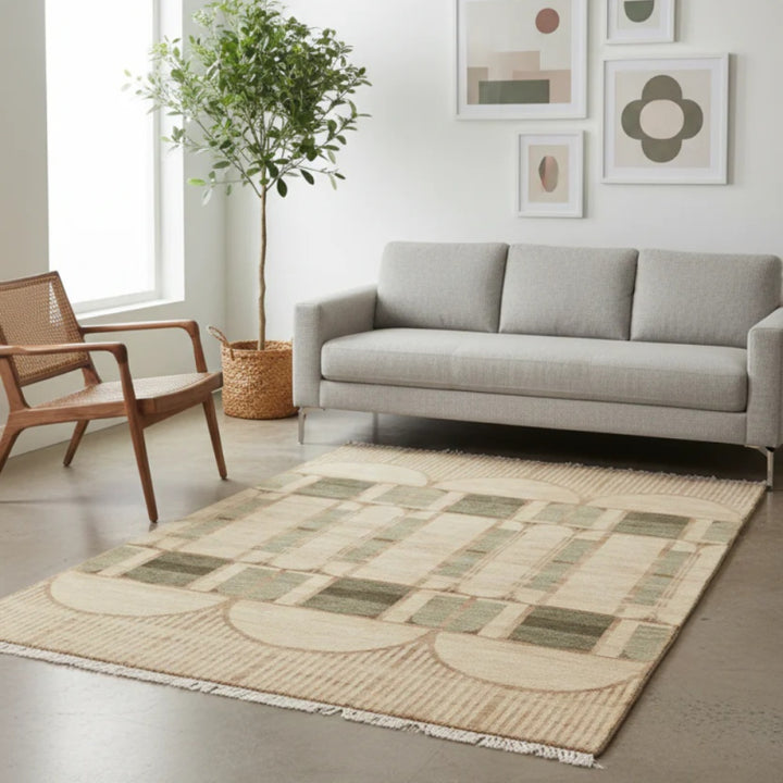 LCA-836 سجادة إيطالية معقودة يدوياً - خوخي فاتح – Rwaq Home